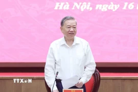 Tổng Bí thư Tô Lâm phát biểu. (Ảnh: Thống Nhất/TTXVN)