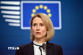 Đại diện cấp cao phụ trách an ninh và chính sách đối ngoại Liên minh châu Âu (EU) Kaja Kallas. (Ảnh: AA/TTXVN)