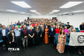 Quang cảnh buổi lễ. (Ảnh: Đại sứ quán/TTXVN phát)