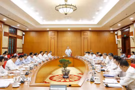 Tổng Bí thư, Chủ tịch nước Tô Lâm chủ trì làm việc về Đề án tổng kết Nghị quyết 36-NQ/TW. (Ảnh: Thống Nhất/TTXVN)