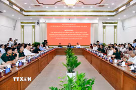 Hội thảo về xác minh, kết luận thông tin về liệt sỹ, mộ liệt sỹ tại khu vực Nghĩa trang Đô Thành (Chí Hòa-Sài Gòn). (Ảnh: Xuân Khu/TTXVN)