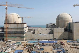 Công trường xây dựng các tổ máy số 3 và 4 của Nhà máy điện hạt nhân Saeul tại Ulsan. (Nguồn: Yonhap)