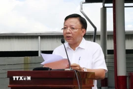 Ông Lê Huyền, Phó Chủ tịch Ủy ban Nhân dân tỉnh Khánh Hòa nhiệm kỳ 2021-2026. (Ảnh: Công Thử/TTXVN)