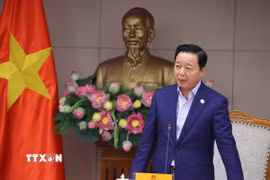 Phó Thủ tướng Chính phủ Trần Hồng Hà phát biểu chỉ đạo. (Ảnh: Văn Điệp/TTXVN)