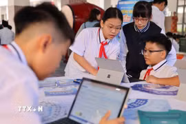 Hà Nội dự kiến phát triển thêm 37 trường chất lượng cao. (Ảnh: Thanh Tùng/TTXVN)