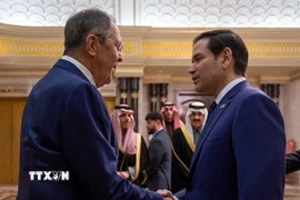 Ngoại trưởng Nga Sergey Lavrov và người đồng cấp Mỹ Marco Rubio sẽ tiến hành trao đổi để chuẩn bị cho cuộc gặp thượng đỉnh Mỹ-Nga. (Ảnh: UPI/TTXVN)