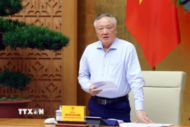 Phó Thủ tướng Thường trực Chính phủ Nguyễn Hòa Bình phát biểu. (Ảnh: Phạm Kiên/TTXVN)