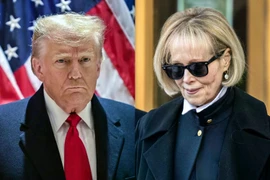 Tổng thống Mỹ Donald Trump và nhà văn E. Jean Carroll. (Nguồn: Getty Images/AFP)