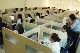 Thí sinh trong một kỳ thi đánh giá năng lực của Đại học Quốc gia Hà Nội. (Nguồn: Đại học Quốc gia Hà Nội)