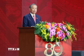 Tổng Bí thư Tô Lâm phát biểu. (Ảnh: Phạm Kiên/TTXVN)