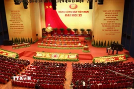 Đại hội đại biểu toàn quốc Đảng Cộng sản Việt Nam lần thứ XI, từ ngày 12-19/1/2011, tại Hà Nội. (Ảnh: Trí Dũng/TTXVN)