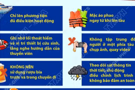 Đi canô, tàu du lịch biển: Những kỹ năng cần thiết trong tình huống khẩn cấp