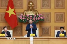 Thủ tướng Phạm Minh Chính chủ trì Phiên họp lần thứ 2 của Ban Chỉ đạo. (Ảnh: Dương Giang/TTXVN)