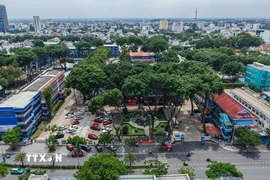 Trường Đại học Thủ Dầu Một. (Ảnh: Hoàng Hiếu/TTXVN)