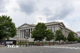 Trụ sở Bộ Tài chính Mỹ ở Washington, D.C. (Ảnh: THX/TTXVN)