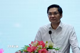 Ông Hoàng Nghĩa Hiếu - Phó Bí thư Thường trực Tỉnh ủy, Chủ tịch HĐND tỉnh - được chỉ định giữ chức Bí thư Đảng ủy Các cơ quan Đảng tỉnh nhiệm kỳ 2020-2025. (Ảnh: Văn Tý/TTXVN)
