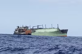Tàu Arctic Metagaz hiện đang trôi dạt. (Nguồn: Cục Vận tải Hàng hải và Cảng của Libya)