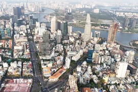 Thành phố Hồ Chí Minh được ghi nhận nằm trong nhóm 15 trung tâm tài chính có triển vọng phát triển mạnh trong 2-3 năm tới. (Ảnh: Hồng Đạt/TTXVN)