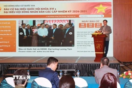 Quang cảnh buổi tập huấn tuyên truyền. (Ảnh: Trọng Đức/TTXVN)