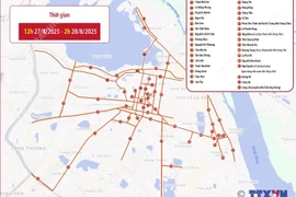 Các tuyến đường ở Hà Nội cấm triệt để phục vụ sơ duyệt diễu binh, diễu hành