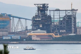 Nhà máy thép của Tập đoàn POSCO Holdings tại Pohang, Hàn Quốc. (Ảnh: Yonhap/TTXVN)