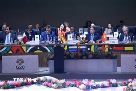 Thủ tướng Phạm Minh Chính tham dự Phiên khai mạc Hội nghị Thượng đỉnh G20 tại Nam Phi. (Ảnh: Dương Giang/TTXVN)