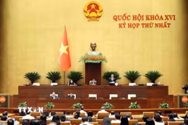 Phó Chủ tịch Quốc hội Nguyễn Hồng Diên điều hành phiên họp. (Ảnh: An Đăng/TTXVN)