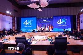 Phiên Toàn thể Hội nghị Cấp cao ASEAN lần thứ 48. (Ảnh: Dương Giang/TTXVN)