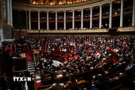 Toàn cảnh một phiên họp Quốc hội Pháp tại Paris. (Ảnh: AFP/TTXVN)