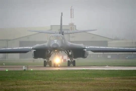 Thêm nhiều máy bay ném bom Rockwell B-1 Lancer của Không quân Mỹ đã đến căn cứ RAF Fairford ở Gloucestershire. (Nguồn: PA)