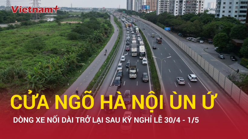 Người dân ùn ùn trở về thủ đô sau kỳ nghỉ lễ