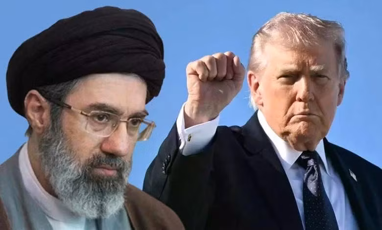 Tổng thống Mỹ Donald Trump và Đại giáo chủ Iran, ông Mojtaba Khamenei.