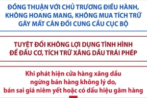 Người dân và doanh nghiệp không tích trữ xăng dầu