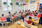 Hà Nội dành hơn 3.000 tỷ đồng hỗ trợ bữa ăn bán trú cho học sinh tiểu học. (Ảnh: Vietnam+)