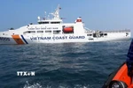 Tàu Cảnh sát biển 8005 đang trực tuần tra trên biển. (Ảnh: TTXVN phát)