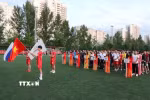 Lễ Bế mạc Giải bóng đá người Việt. (Ảnh: Quang Vinh/TTXVN)