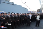 Triều Tiên: Hoành tráng lễ hạ thủy tàu khu trục đa năng mới