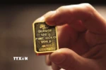 Vàng miếng. (Ảnh: AFP/TTXVN)