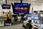 Bảng chỉ số chứng khoán tại Tokyo, Nhật Bản. (Ảnh: Kyodo/TTXVN)