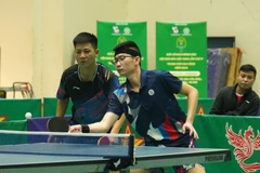 Giải Vô địch Bóng bàn Cúp Hội Nhà báo Việt Nam năm 2024. (Ảnh: PV/Vietnam+)