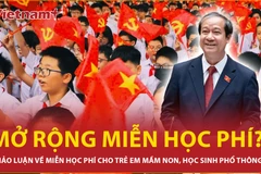 Quốc hội thảo luận về mở rộng miễn học phí đối với trẻ mầm non, học sinh phổ thông