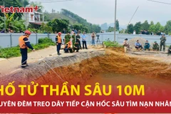 Tăng cường cứu hộ người nghi rơi xuống "hố tử thần" ở Bắc Kạn