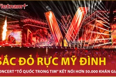 Hơn 50.000 khán giả “nhuộm đỏ” SVĐ Mỹ Đình trong đêm nhạc “Tổ quốc trong tim”