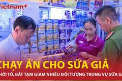 Khởi tố 4 bị can "chạy án" trong vụ sản xuất, buôn bán sữa bột giả