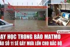 Lịch học thay đổi như thế nào khi bão Matmo đổ bộ vào Hà Nội?