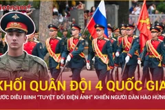 Ngắm trọn bước diễu binh của khối quân đội 4 nước tại Lễ tổng duyệt A80