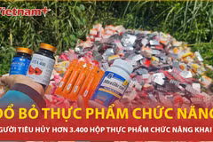 Hàng nghìn hộp thực phẩm chức năng bị đổ bỏ ở Bình Chánh, người tiêu hủy khai gì?