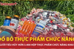 Hàng nghìn hộp thực phẩm chức năng bị đổ bỏ ở Bình Chánh, người tiêu hủy khai gì?