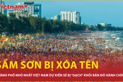 Sầm Sơn dự kiến không còn là đơn vị hành chính cấp huyện từ tháng 7/2025
