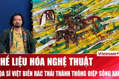 Từ phế liệu thành nghệ thuật: Họa sĩ Việt biến rác thải thành thông điệp sống xanh